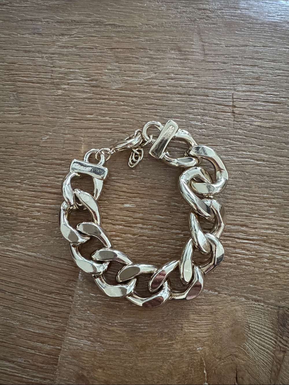 Adjustable Chunky Gold Chain Bracelet